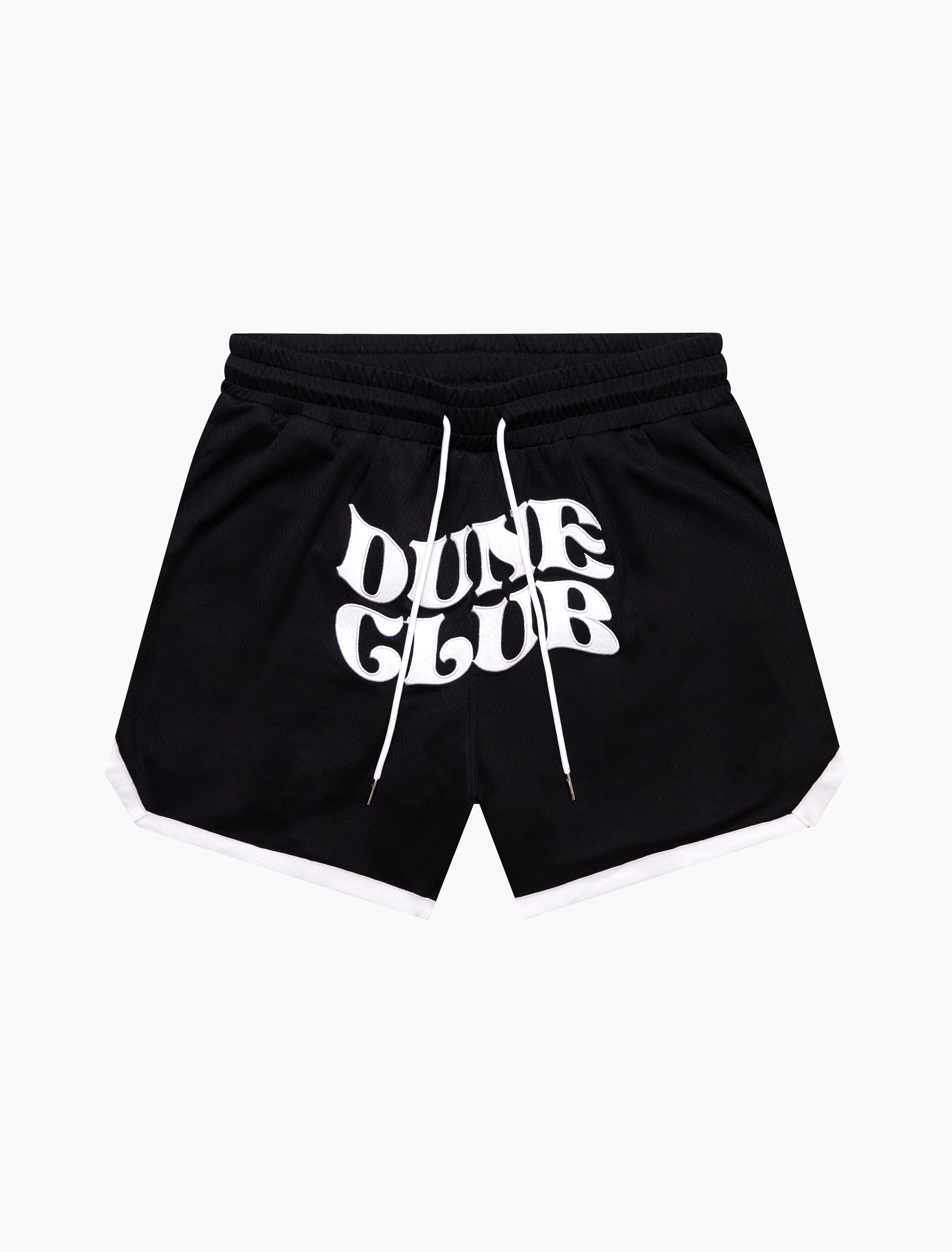 Mesh Court Drip Shorts (Black)